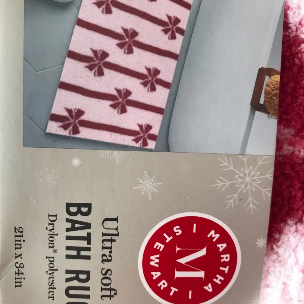 💖Wear Pink💖 Bow bath mat